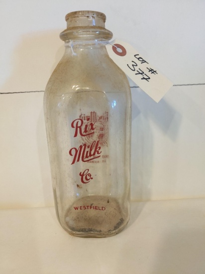 Rix Milk Co. milk bottle