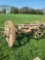 Heavy Duty axle w/ wooden wheels.