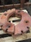IH tractor split rear wheel weights