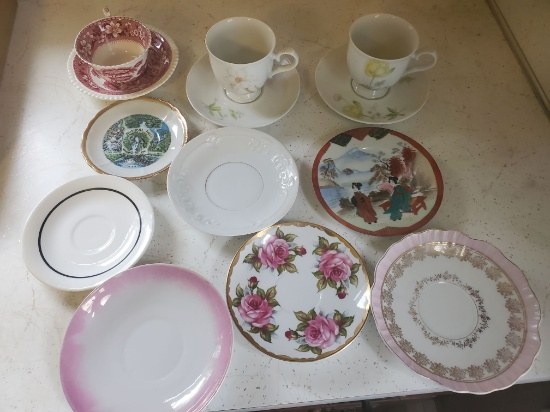 Lot of misc saucers & cups