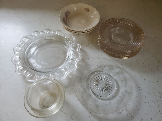 Lot of misc plates & bowls
