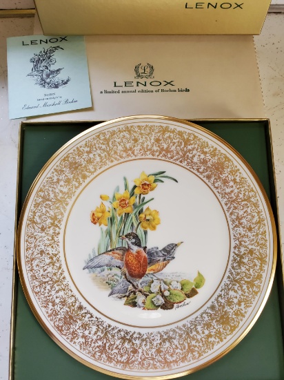 1977 Lenox Boehm Robin plate