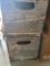 2 Sealtest aluminum milk crates