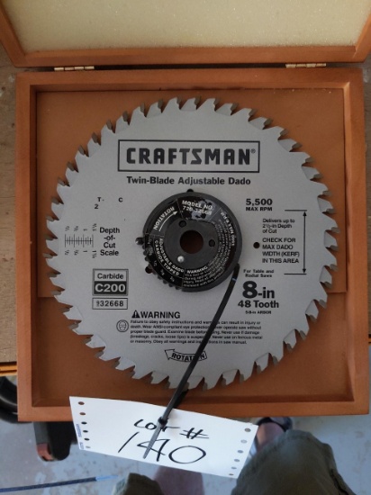 Craftsman twin blade adj dado set