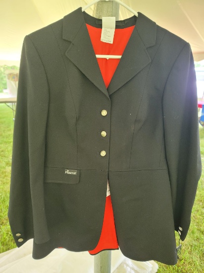 Pikeur dressage show coat w/stock tie, gloves