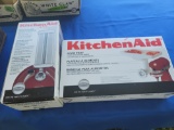 Kitchen aid food tray, pasta roller set.
