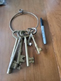 Brass skeleton keys