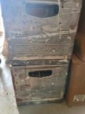 2 Sealtest aluminum milk crates