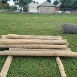 Treated wood fence posts, lightly used   30x$