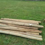 Treated wood fence posts 20x$