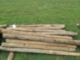 Treated wood fence  posts 20x$