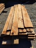 Lot of rough sawn cherry slabs