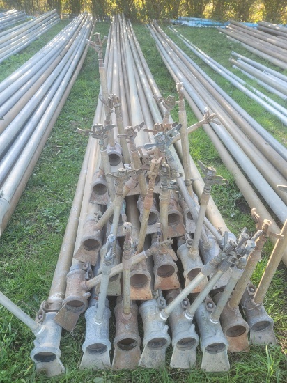 3 inch x 40 ft irrigation pipe w/sprinklers. X$