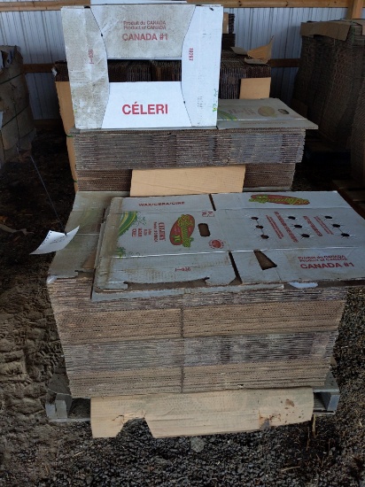 Waxed cardboard 24/30 ct celery boxes