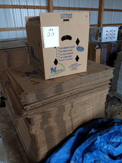 Non-waxed Cardboard lettuce boxes