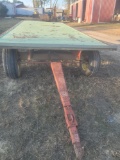 Hay flat wagon. slide in tongue w hitch