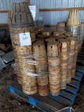 Skid of small misc wooden baskets