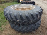 16.9x38 Goodyear tires on 9 bolt dual rims