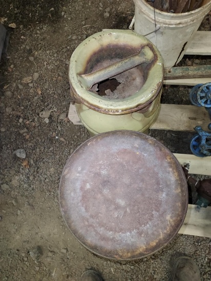 (2) milk cans