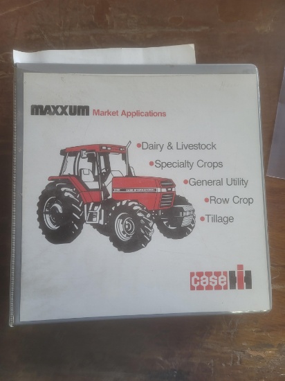Maxum market application binder.