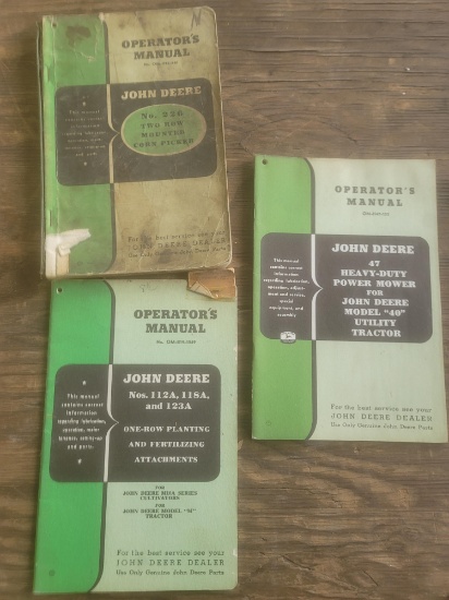JD operator's manuals.