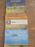 JD hay & forage harvester literature.