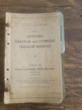 1948 Edition Tractor &Combine trad-in manual