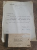 JD Prospect book. Letter from JD plow co.