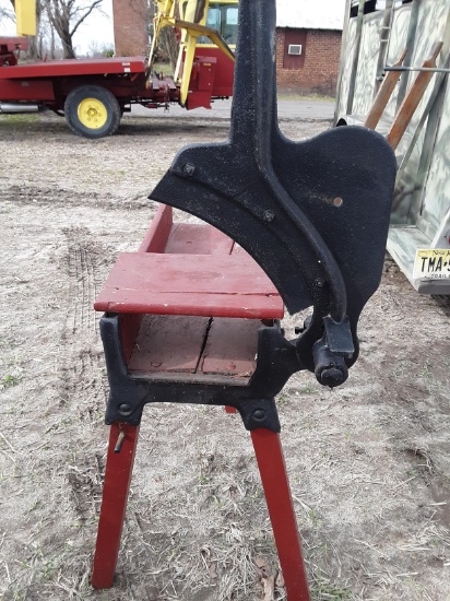 Antique stalk cutter