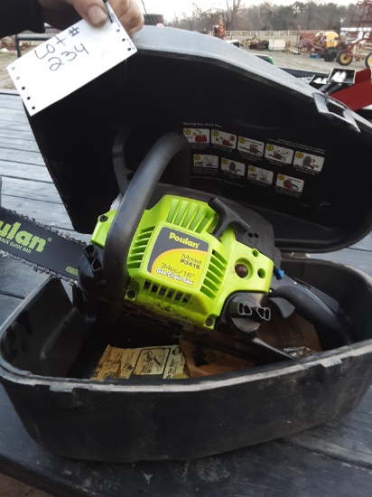 Poulan P3416 16" gas chainsaw, new