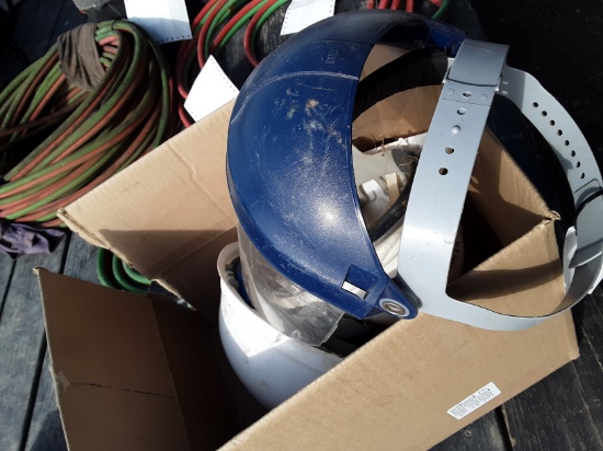 Hard hats and face Shields