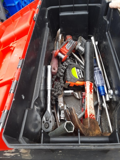 Toolbox with tools