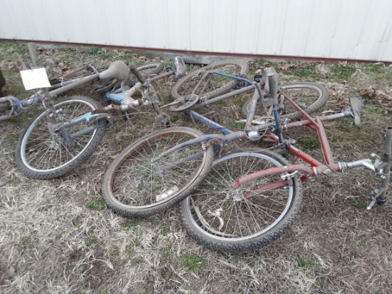 Four bicycles
