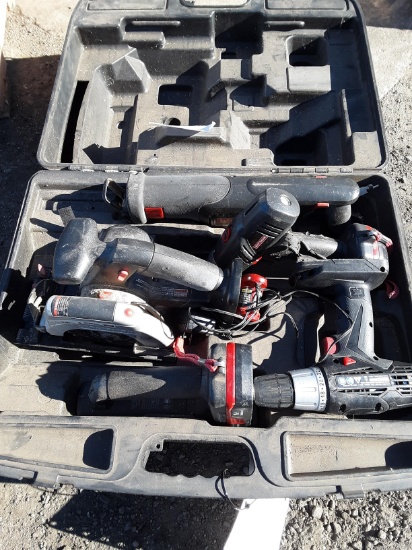Craftsman battery operated tools in case