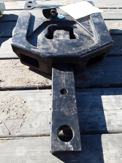 John Deere hitch plate with draw bar