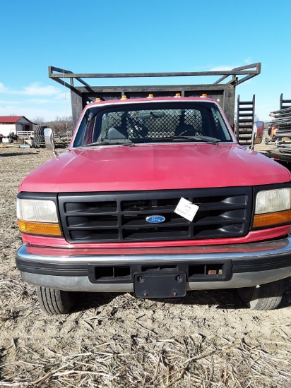 1995 Ford F-350 Super Duty stake body, 12' bed
