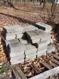 Skid of wall block & 3 caps.
