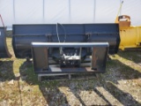 Skidloader plate power angle blade.