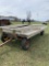 Flat bed hay wagon