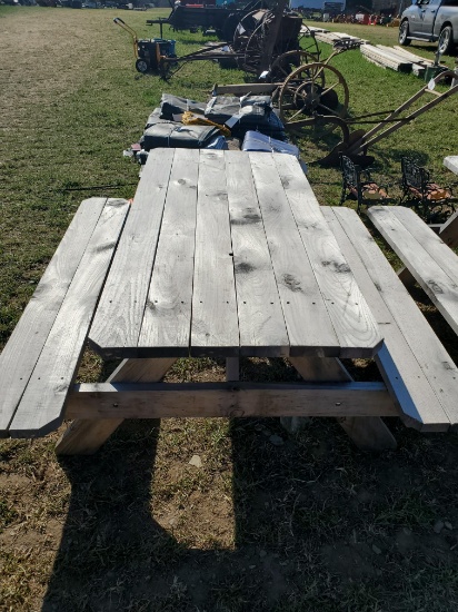 Amish homemade picnic table