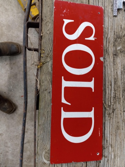 Metal sign