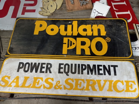 Poulin Pro corrugated plastic sign