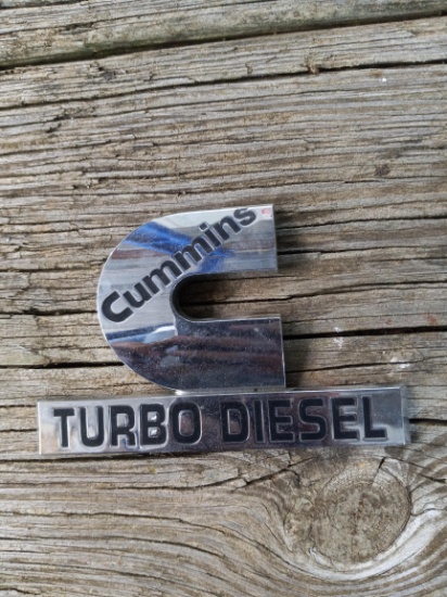 Cummins turbo diesel badge