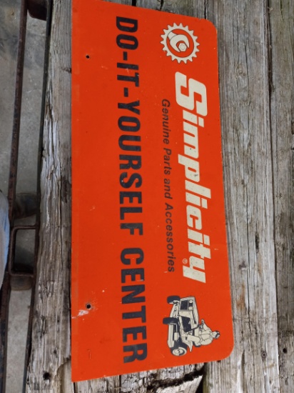 Composit Simplicity do it yourself center sign