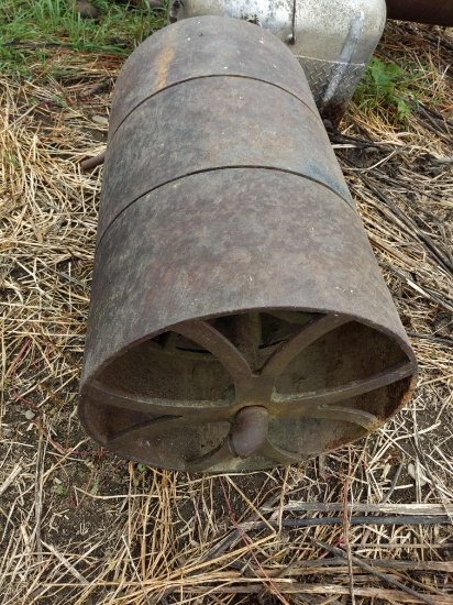 Antique lawn roller