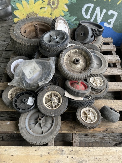 Pallet of small wheels