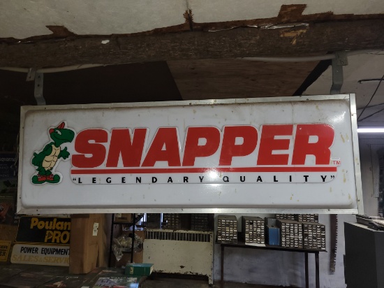 snapper 2ft by 6ft Double sided illuminating sign