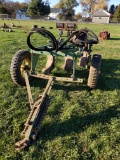 John Deere #55 3 btm. Trailer plow on rubber