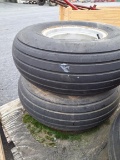 6 ply Implement  tires/rims 11L x 14SL 2 xs$