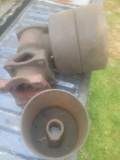 Right angle belt pulley for ford